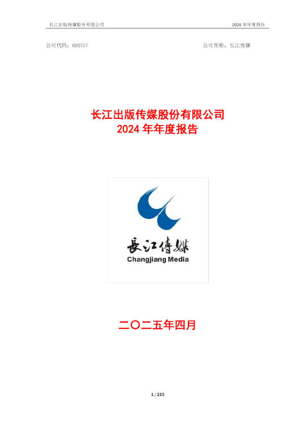 长江传媒：长江传媒2024年年度报告