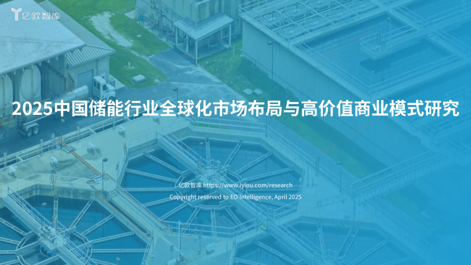 2025中国储能行业全球化市场布局与高价值商业模式研究