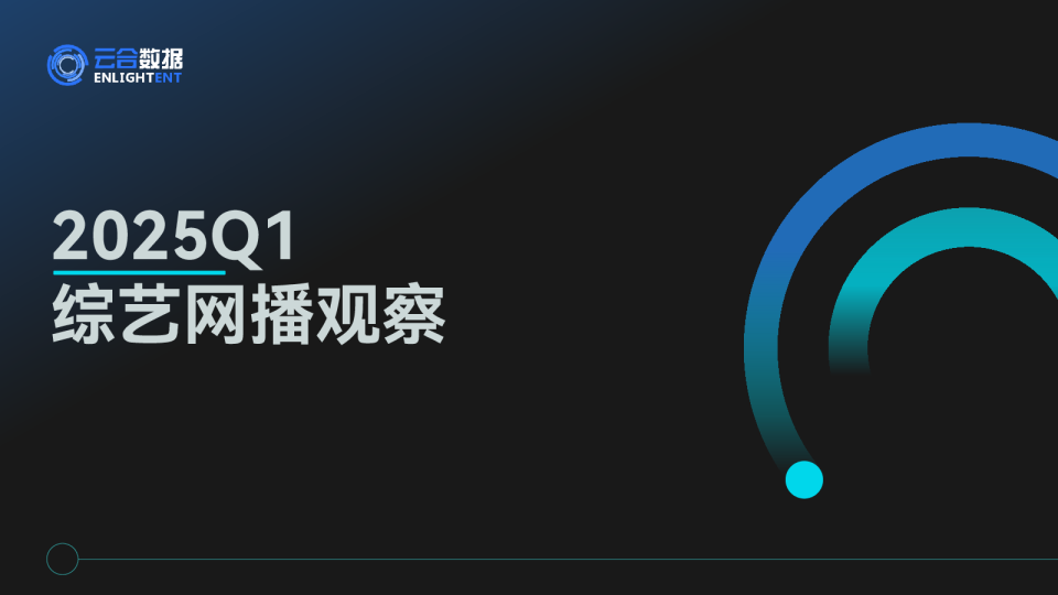 2025Q1综艺网播观察