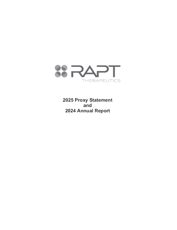 RAPT Therapeutics Inc 2024年度报告