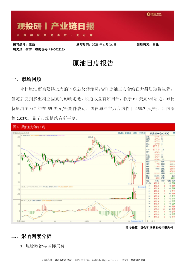 原油日度报告