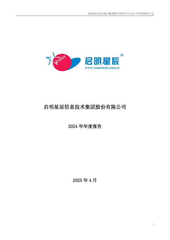 启明星辰:2024年年度报告