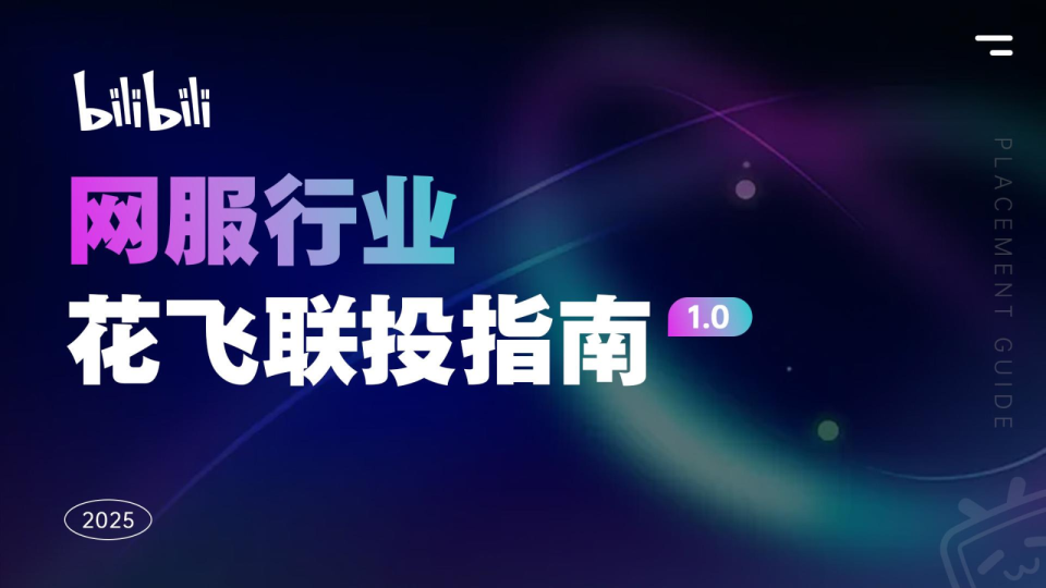 哔哩哔哩-2025年网服行业花飞联投指南