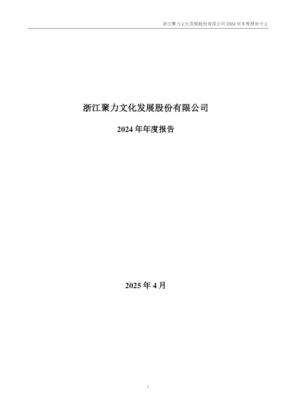 聚力文化：2024年年度报告