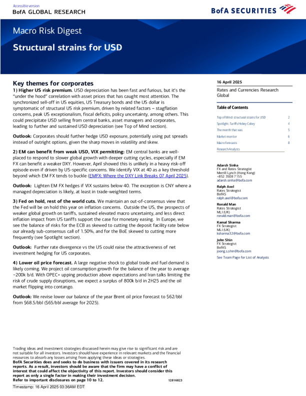 宏观风险摘要：美元的结构性压力