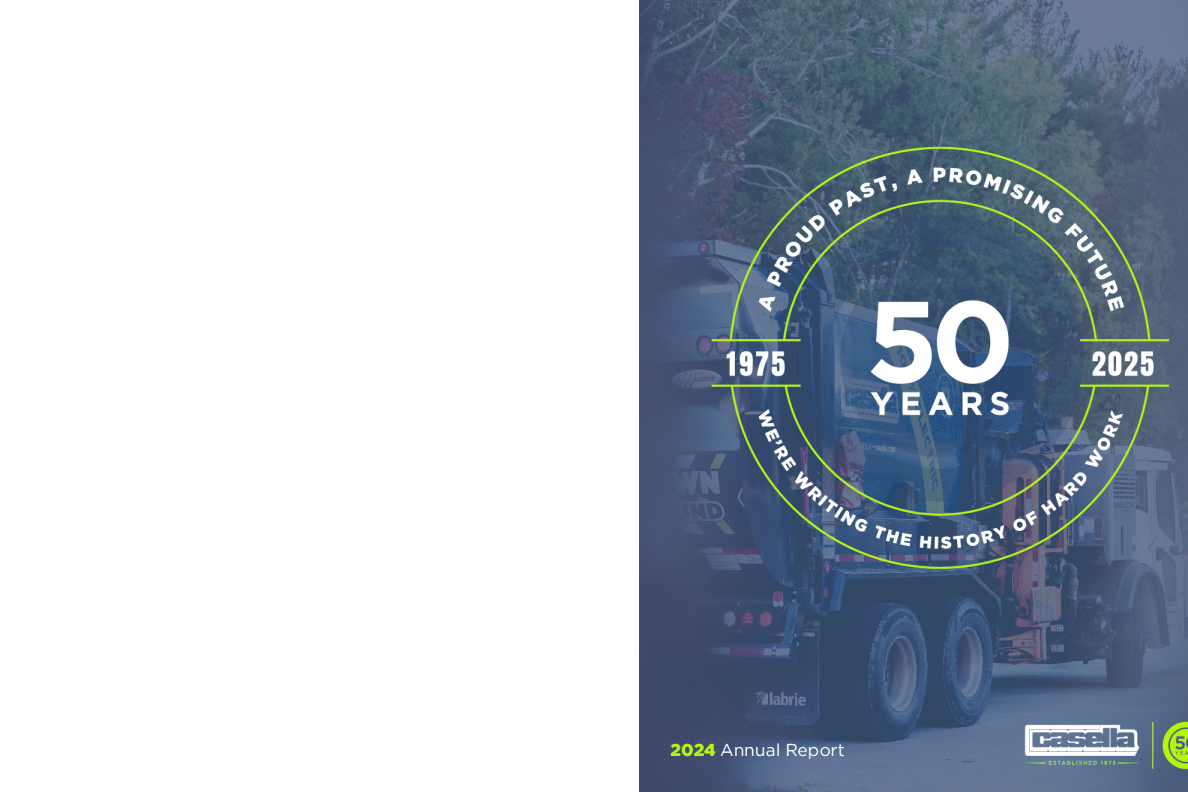 Casella Waste Systems Inc-A 2024年度报告