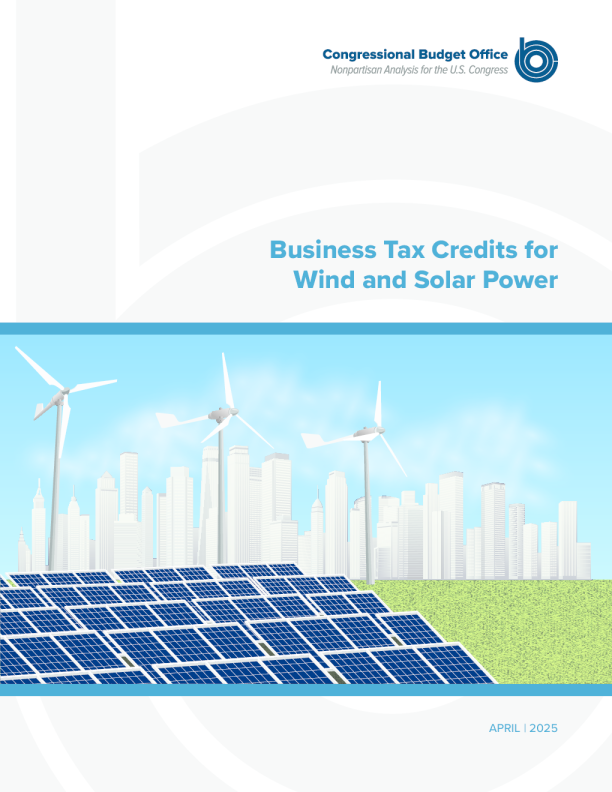 2025年4月风电与太阳能商业税收抵免政策概览