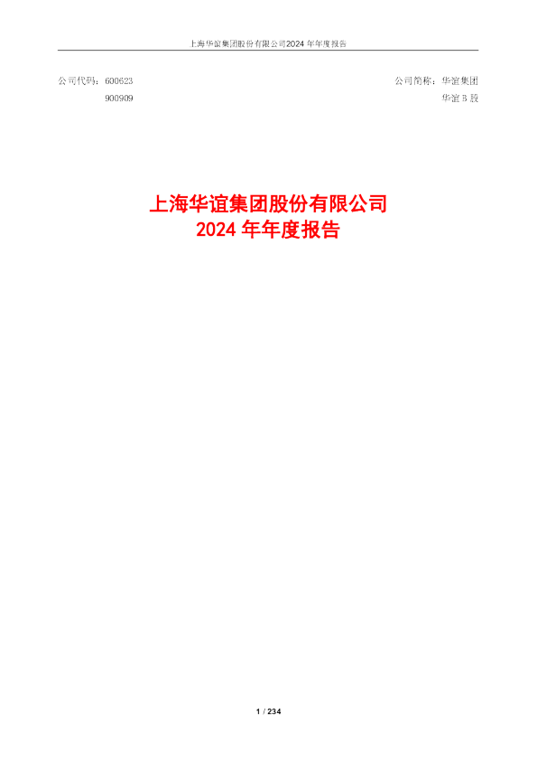 华谊集团：2024年年度报告