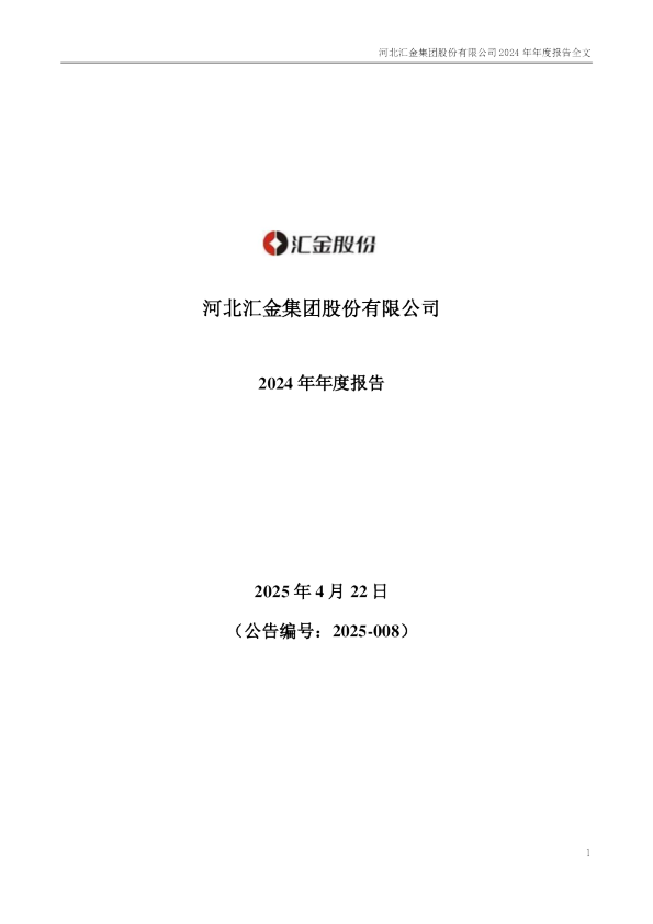 ST汇金:2024年年度报告