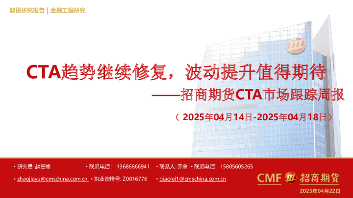 CTA市场跟踪周报：CTA趋势继续修复，波动提升值得期待