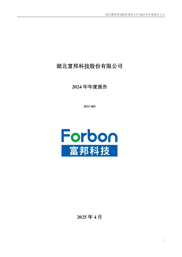 富邦科技:2024年年度报告