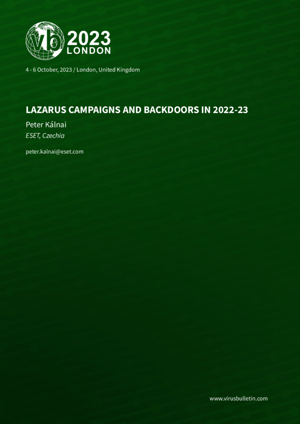 SyncHole操作：Lazarus APT返回油井