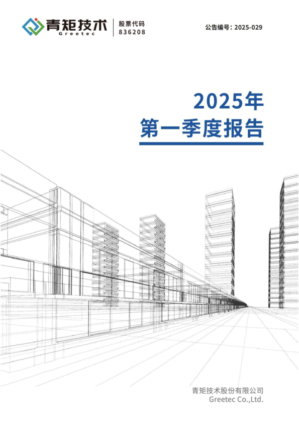 青矩技术:2025年一季度报告