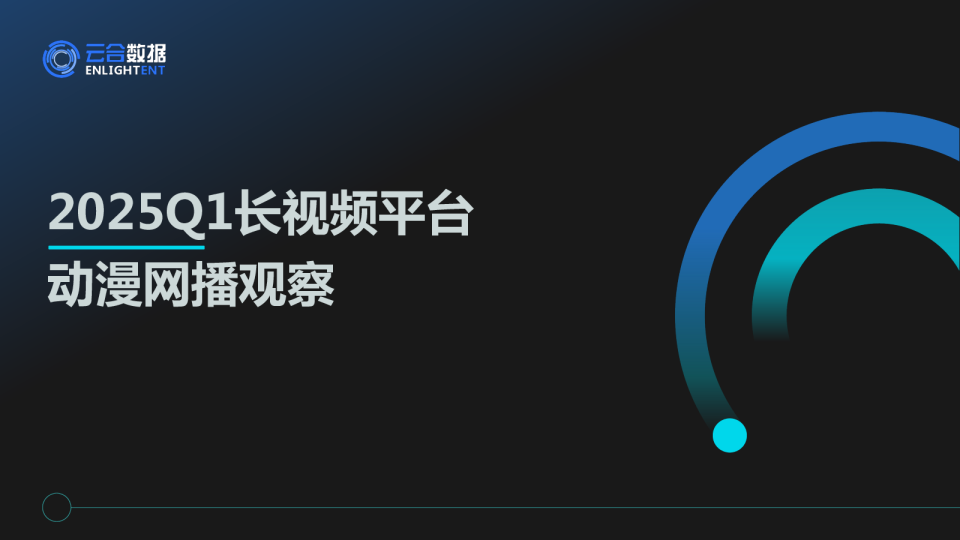 2025Q1长视频平台动漫网播观察