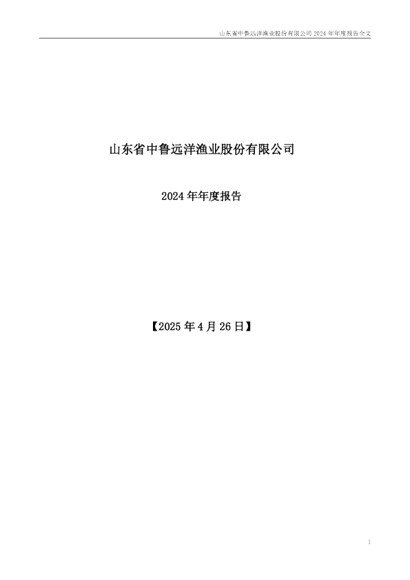 中  鲁Ｂ：2024年年度报告