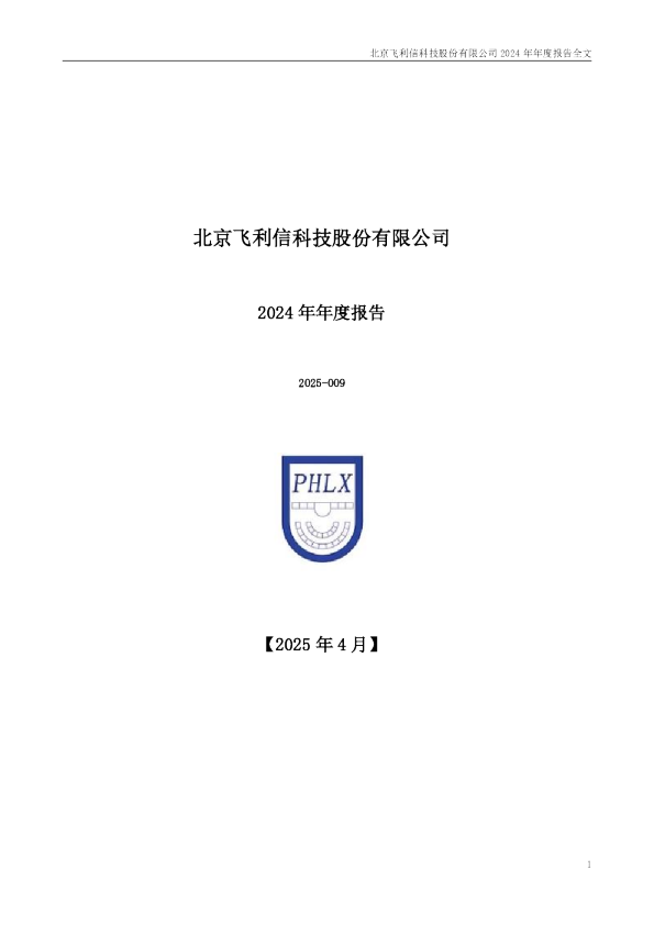 飞利信：2024年年度报告