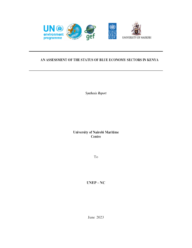 综合报告：肯尼亚蓝色经济部门现状评估