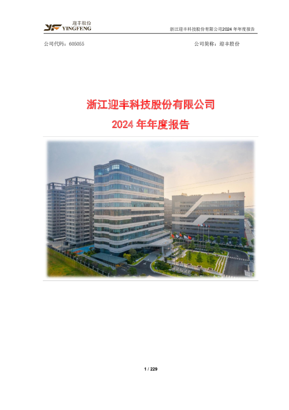 迎丰股份：迎丰股份2024年年度报告
