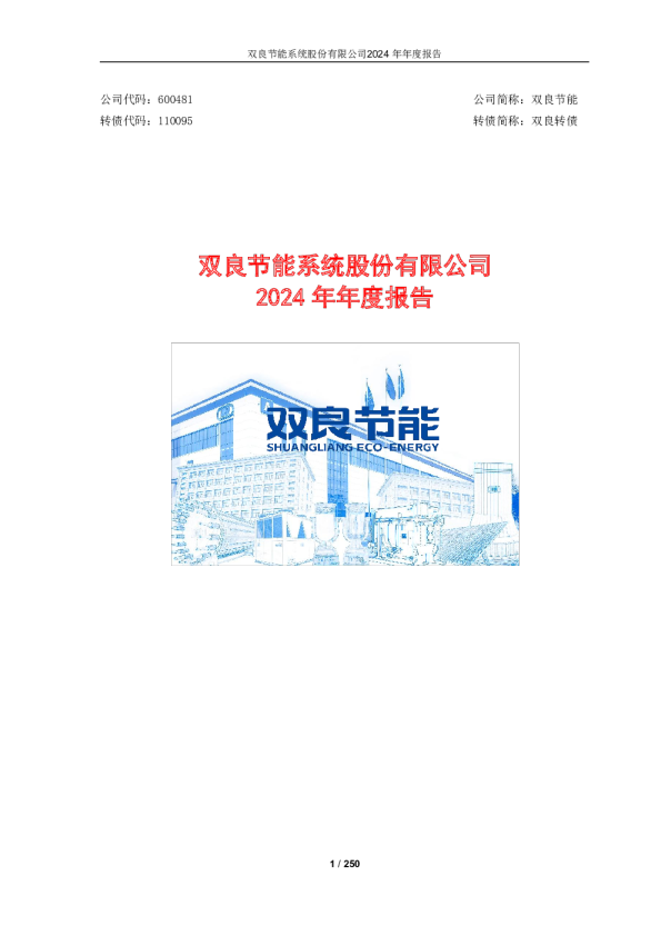 双良节能:双良节能系统股份有限公司2024年年度报告