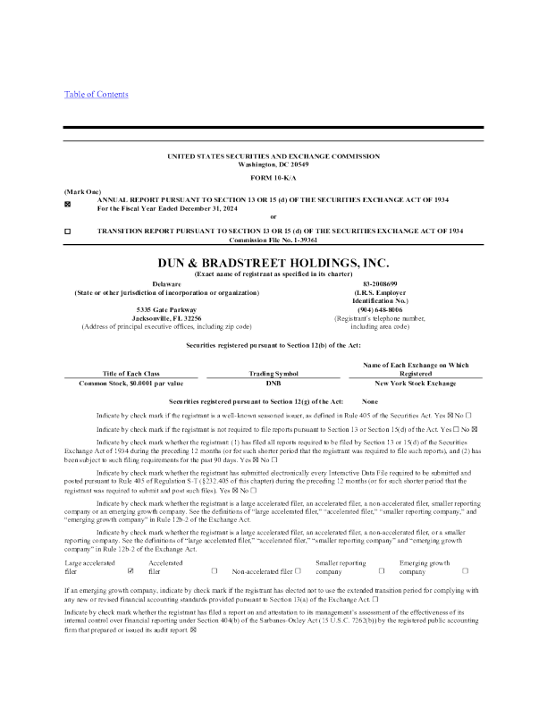 邓白氏 2024年度报告