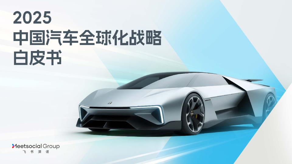 2025中国汽车全球化战略白皮书