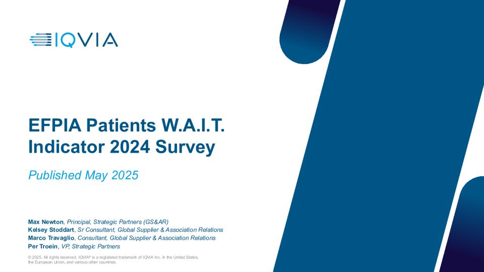 EFPIA患者W.A.I.T.指标2024调查