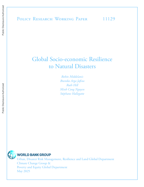 全球社会经济对自然灾害的抵御能力（英）