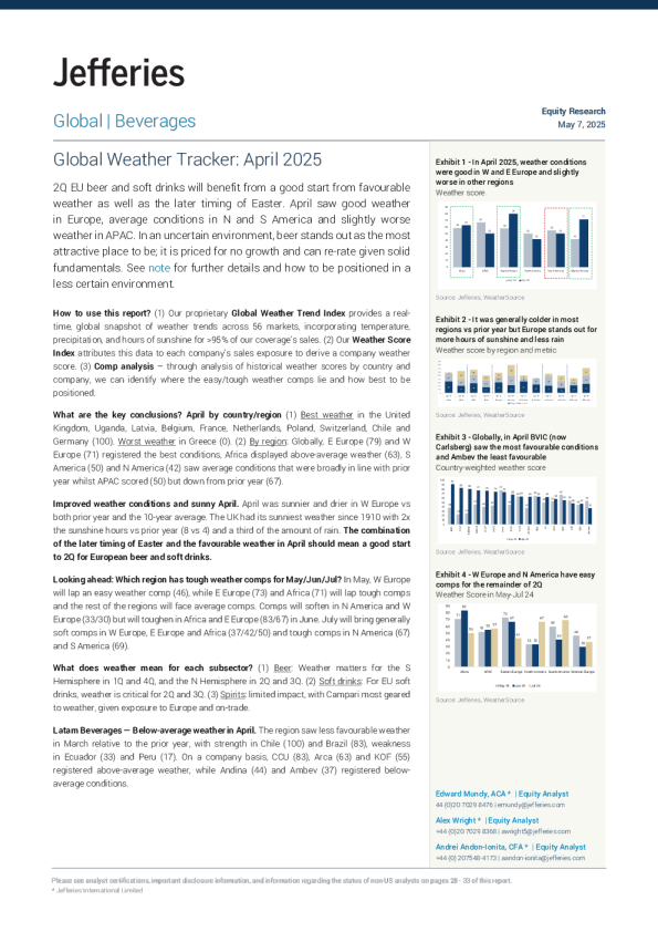 全球天气追踪2025年4月