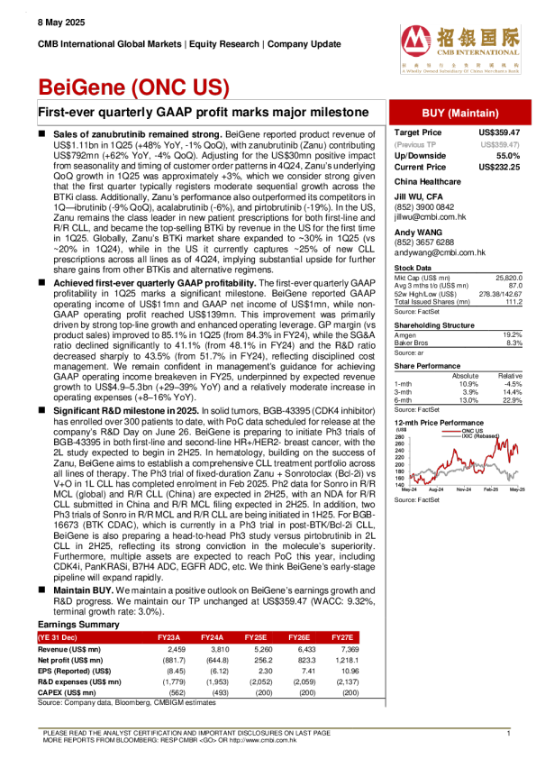 有史以来首个季度GAAP盈利标志重大里程碑
