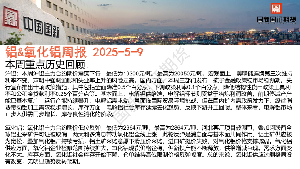 铝&氧化铝周报