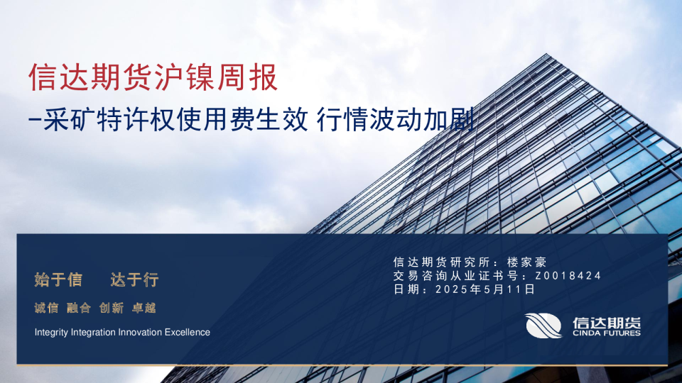沪镍周报：采矿特许权使用费生效 行情波动加剧