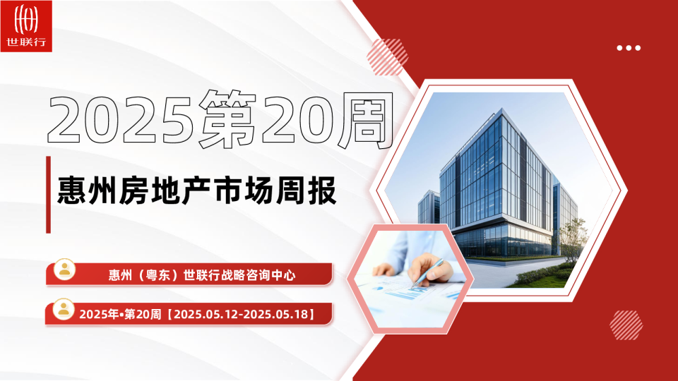 2025年第20周惠州房地产市场周报