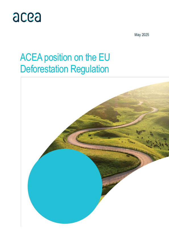 ACEA对欧盟森林砍伐法规的立场