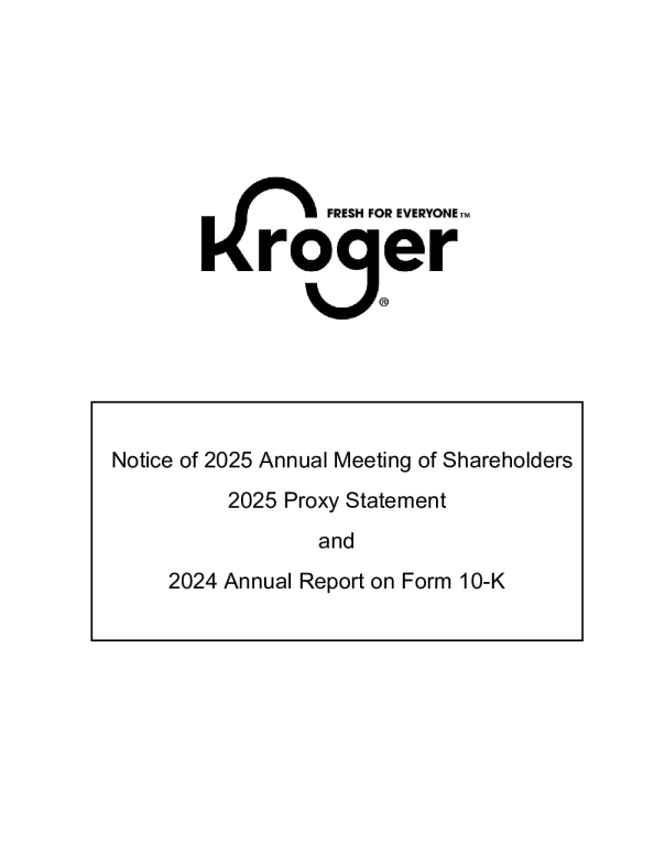 克罗格 2024年度报告