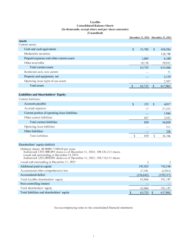联拓生物 ADR 2024年度报告