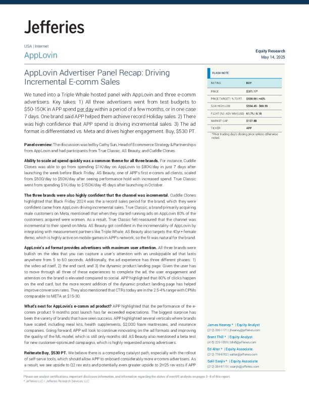 AppLovin广告客户小组回顾：推动电商销售增长