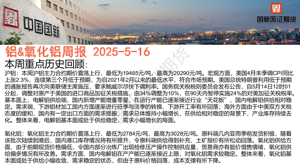 铝&氧化铝周报