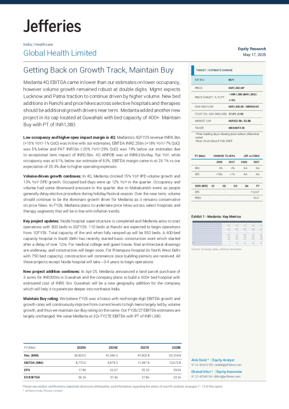 重回增长轨道，维持买入