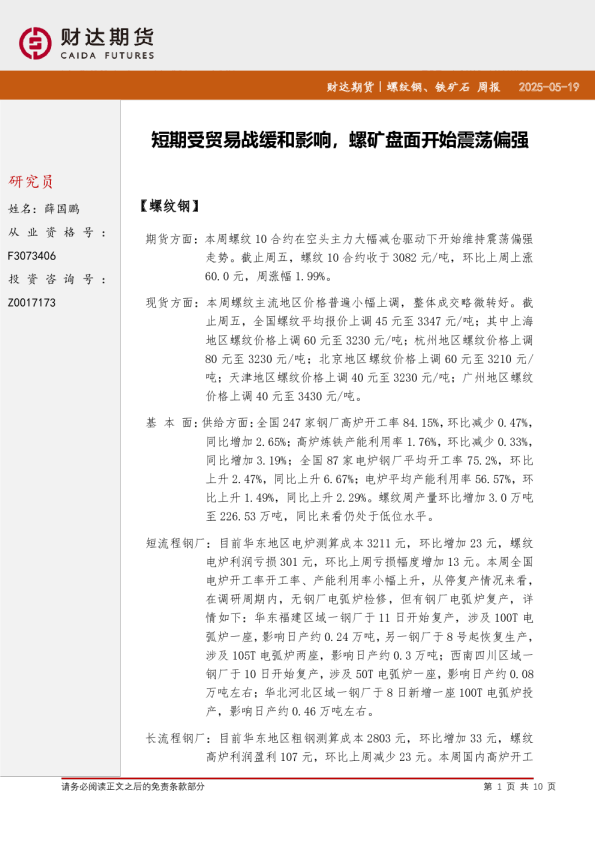 螺矿周报