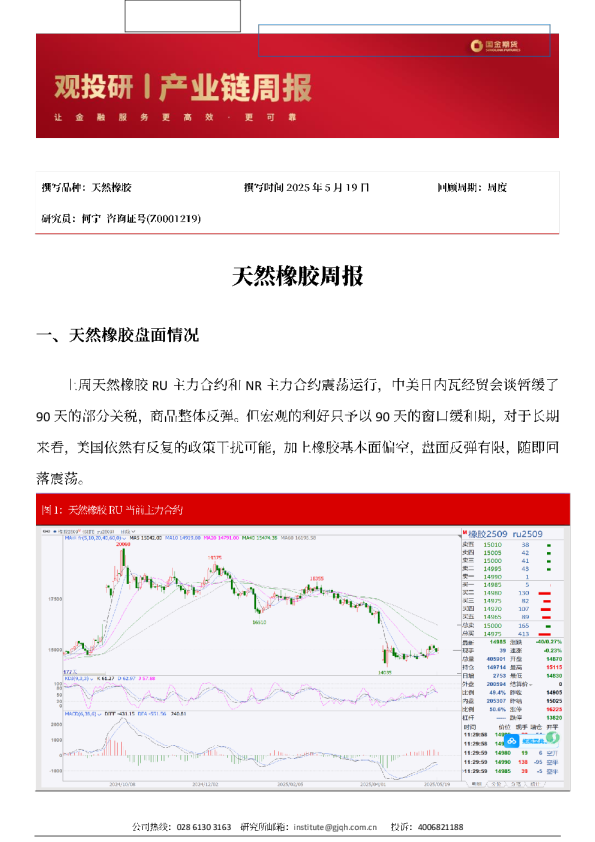 天然橡胶周报