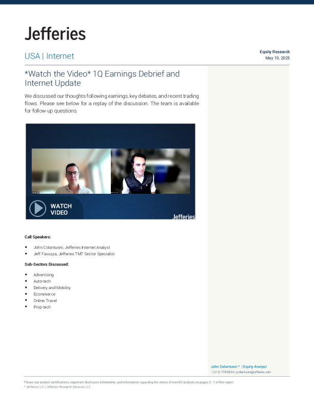 观看视频第一季度收益汇报及互联网行业最新动态