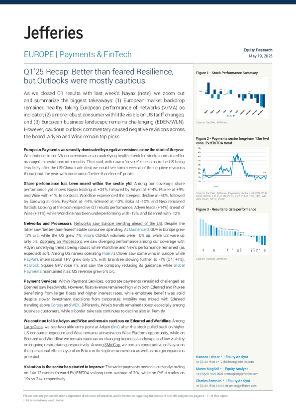 2025年第一季度回顾韧性强于预期，但展望大多谨慎