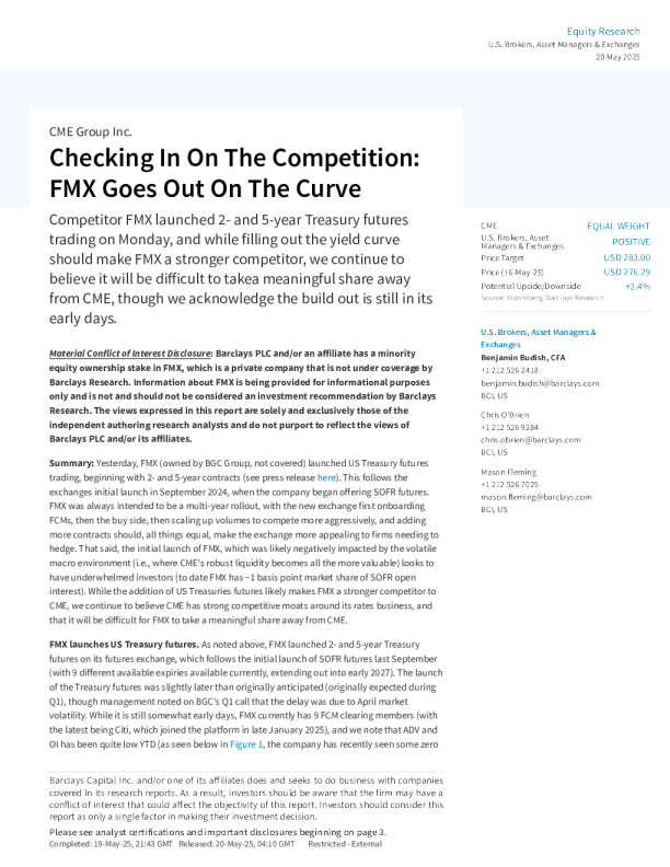 审视竞争：FMX突破曲线