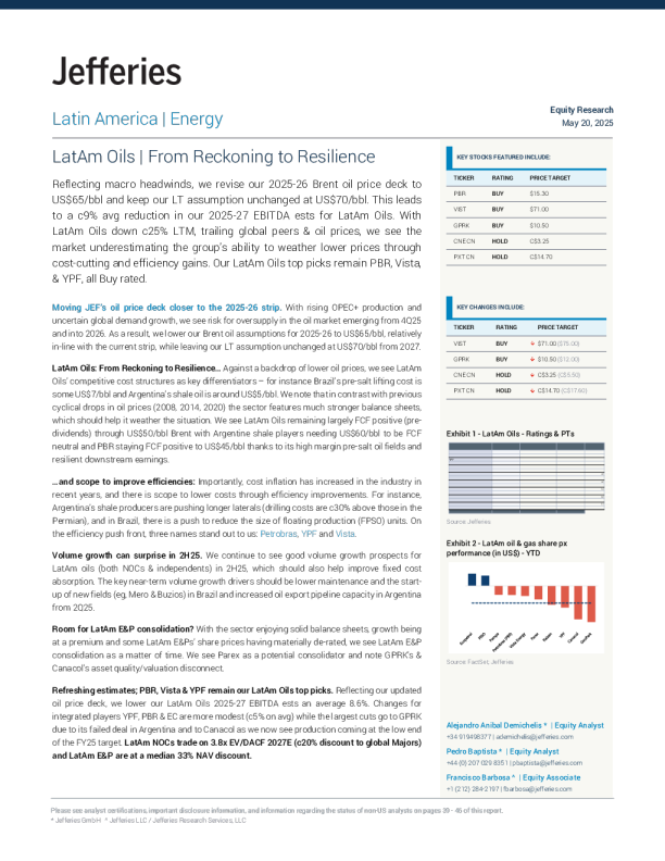 拉美石油 从清算到复苏