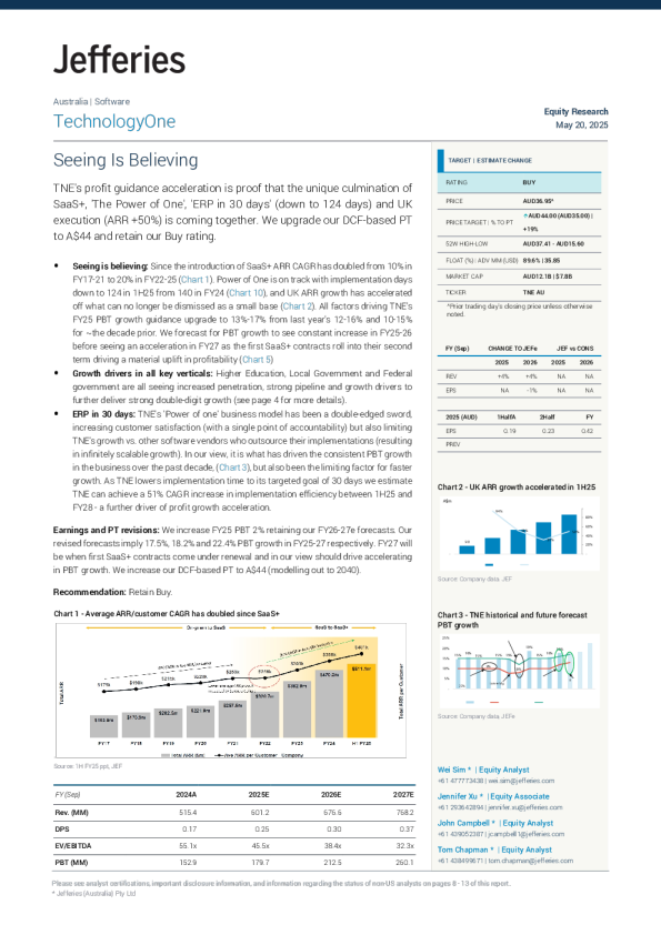 科技一号（TNE）：眼见为实