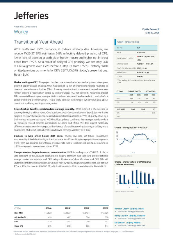 沃利：未来的过渡年