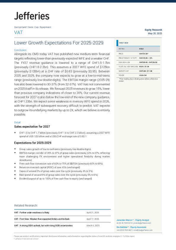 VAT：2025-2029年较低的增长预期