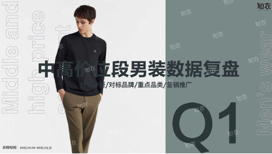 2025Q1中高价位段男装数据复盘