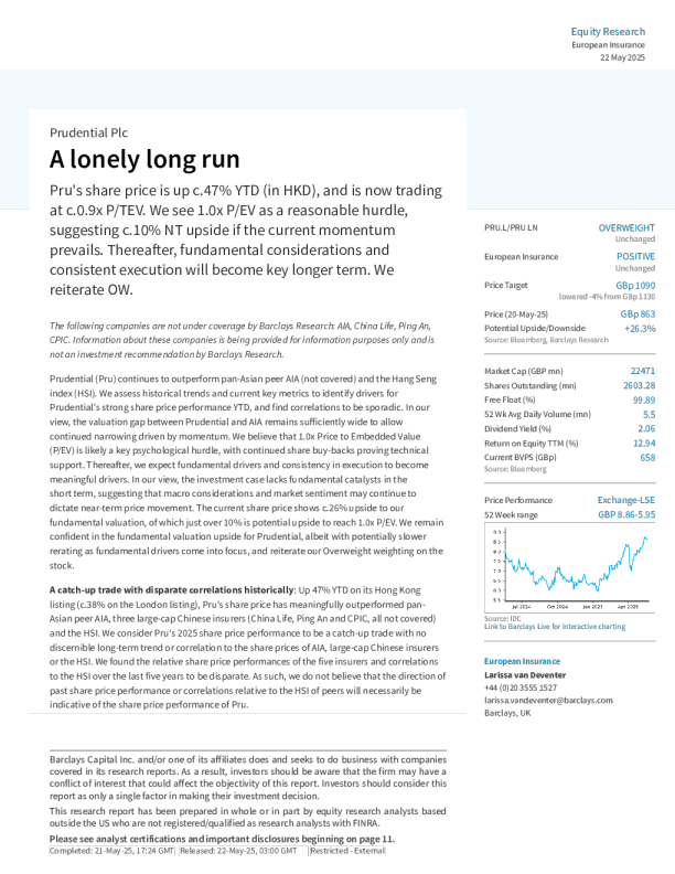 保诚集团：孤独的长跑