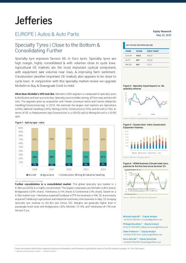 特种轮胎 接近底部并进一步整合